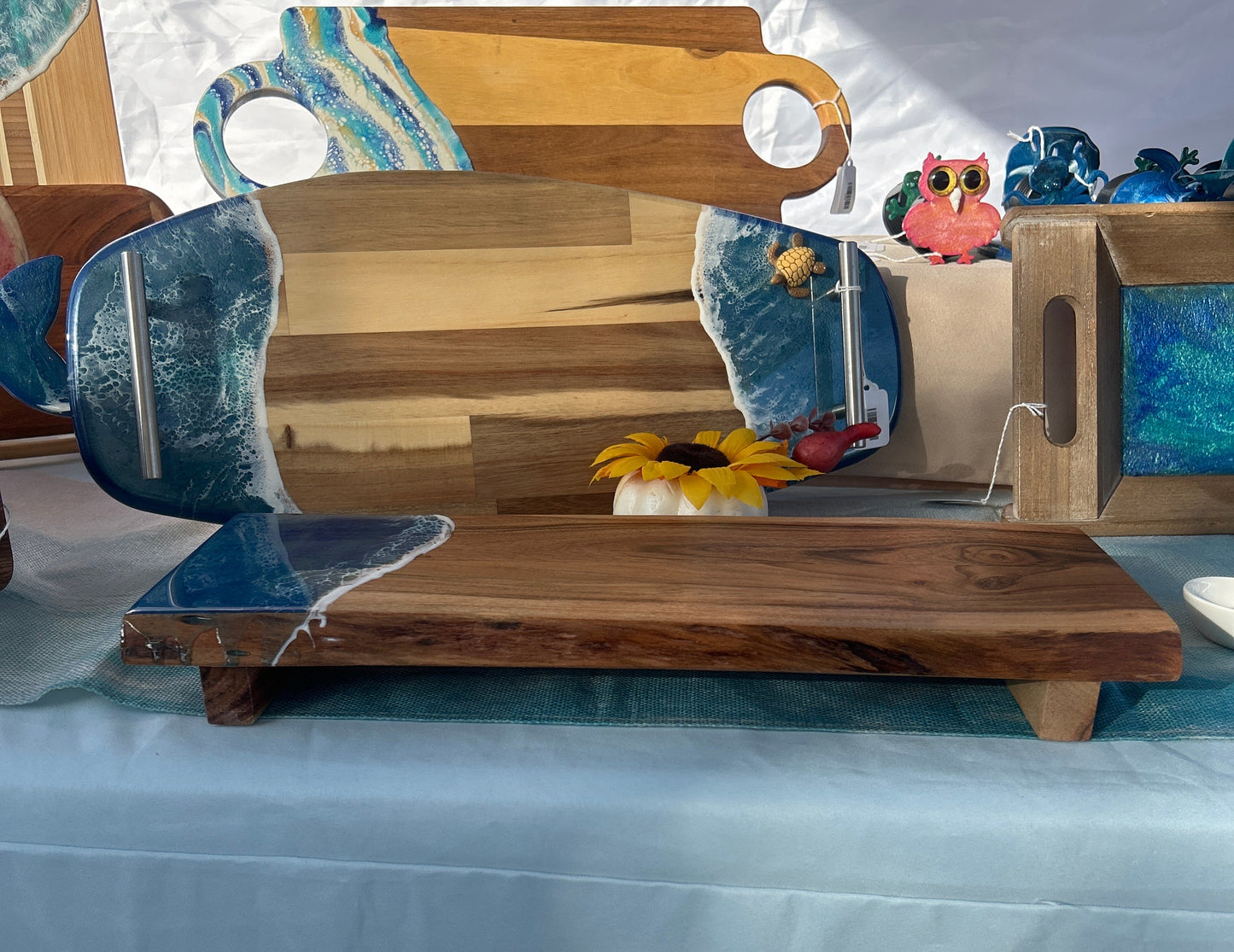 Acacia Wood Charcuterie Board with Legs