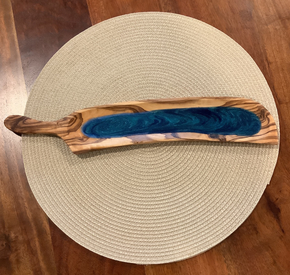 Olive Wood Cracker Tray