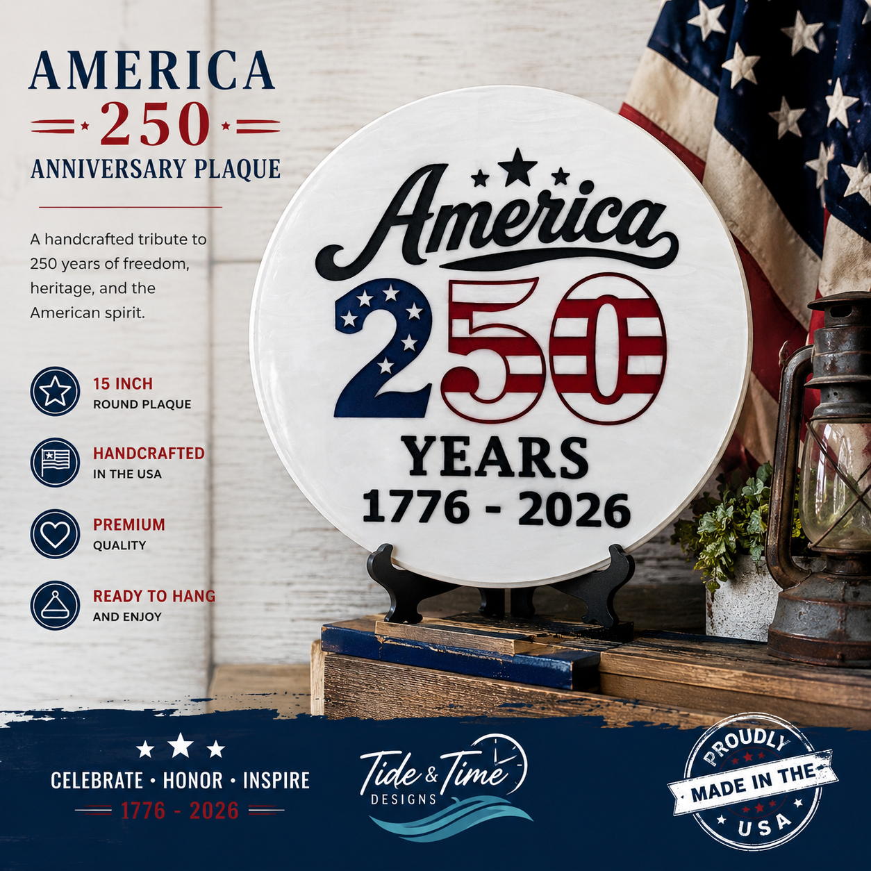 America 250 Plaque