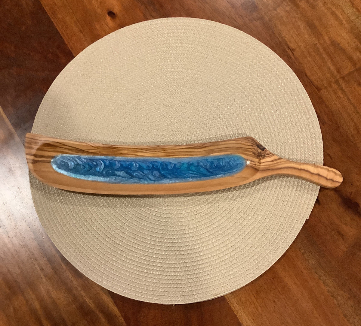 Olive Wood Cracker Tray