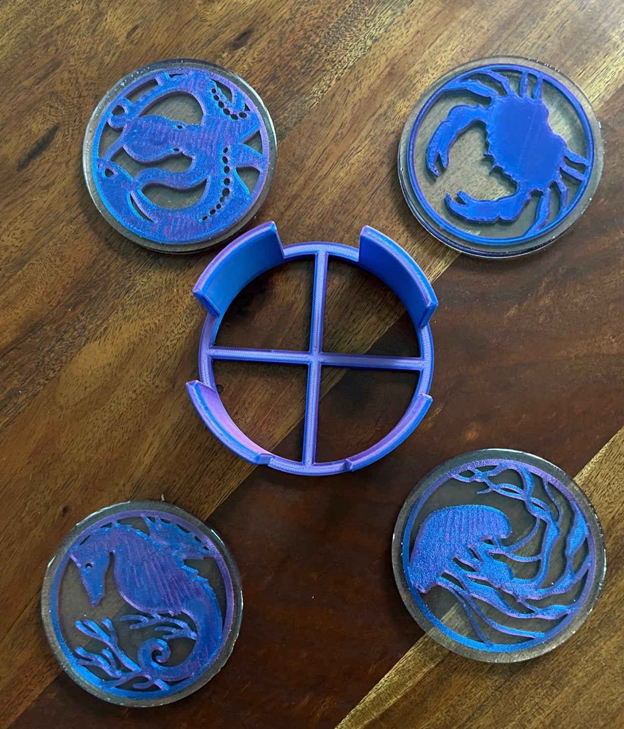 Coasters 4 inches Sea Aniamlas