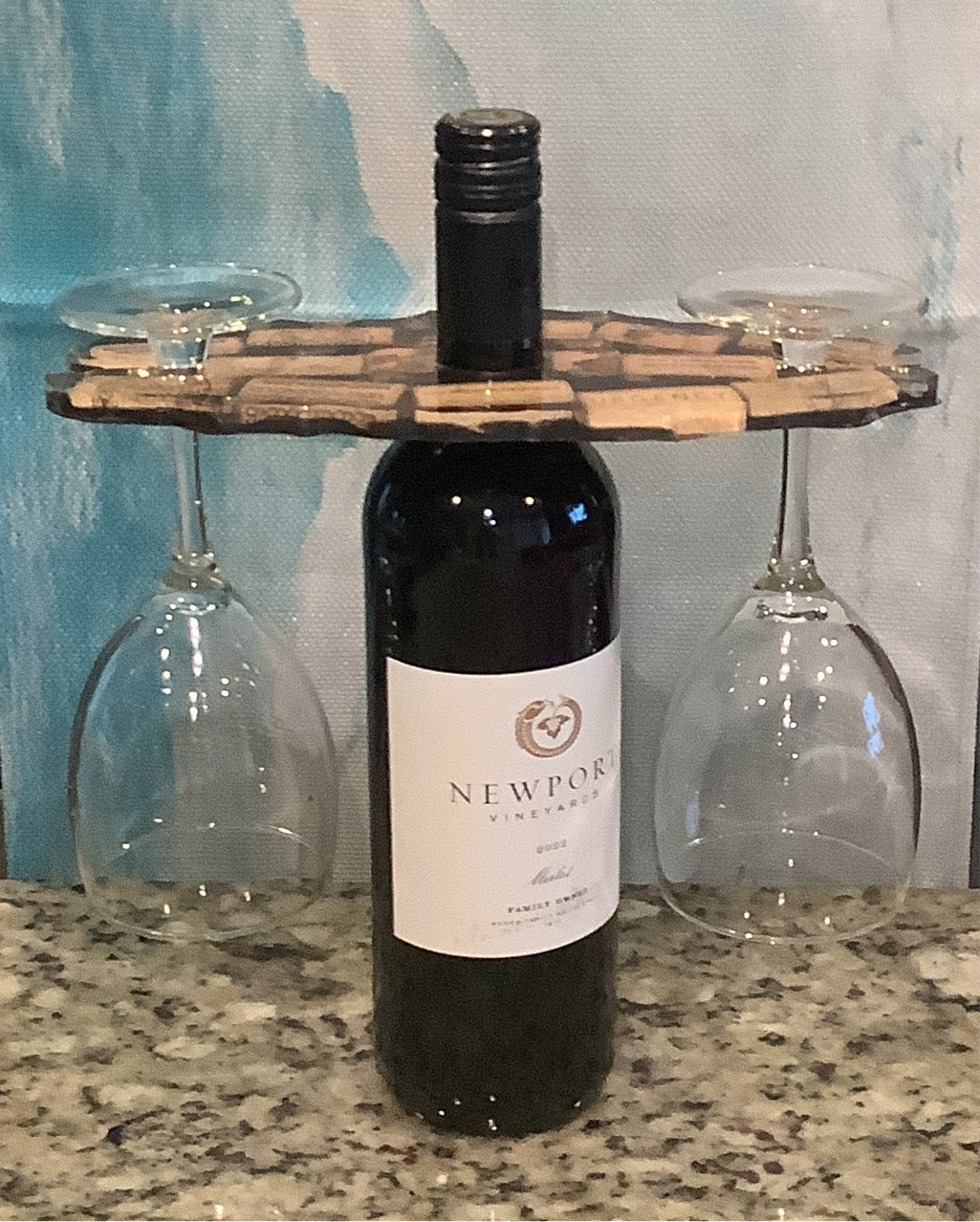 Wine Bottle and Glass Holder