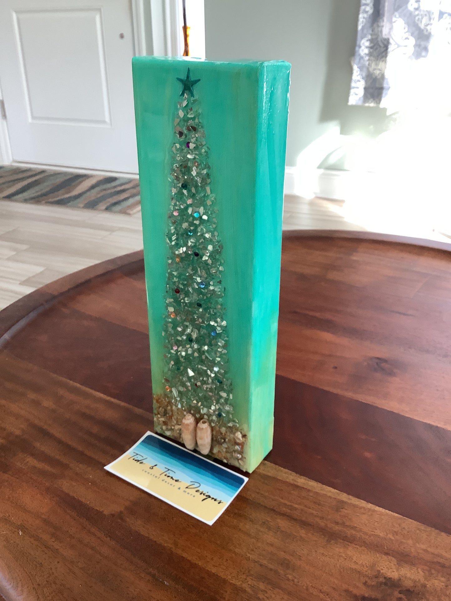 Coastal Christmas Tree Canvas