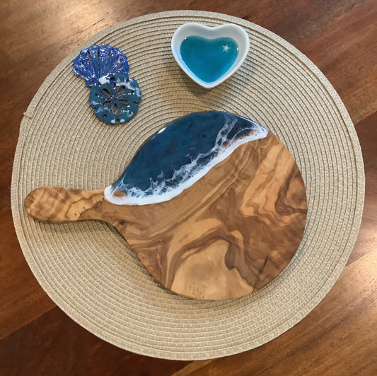 Olive Wood Round Paddle Board