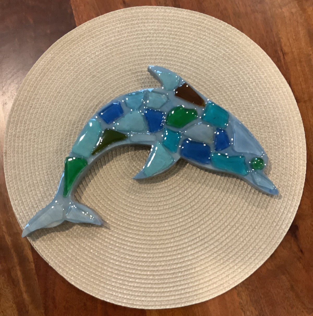 Small Dolphin with Sea Glass
