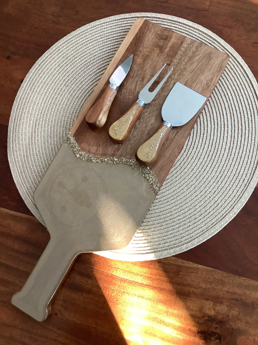 Cutting Board Golf with Utensils
