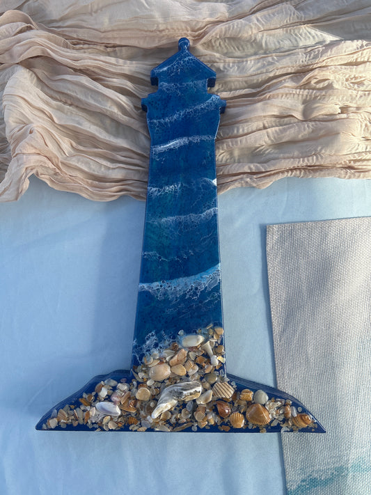 15-Inch Wooden Lighthouse