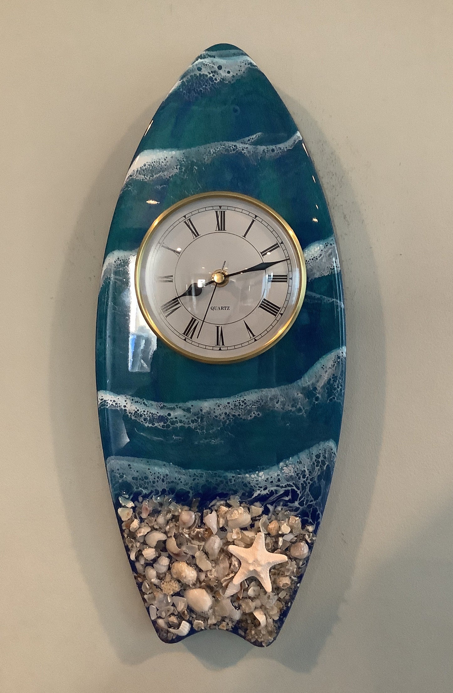 Surfboard Clock