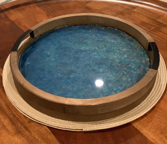 Round Tray with Handles