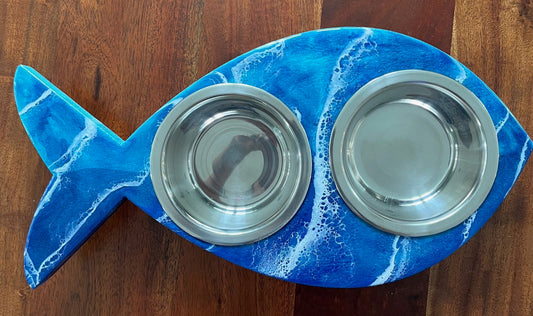 Cat Dish Bowl Holder