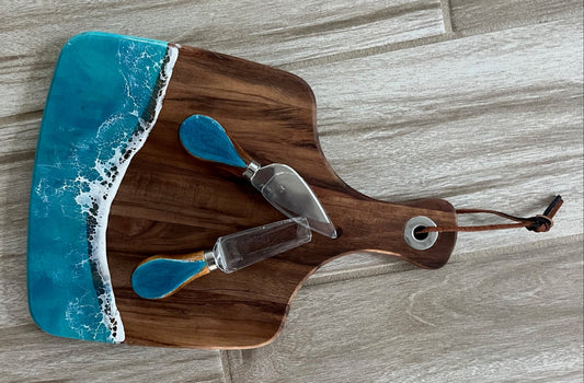 Cutting Board with Utensils