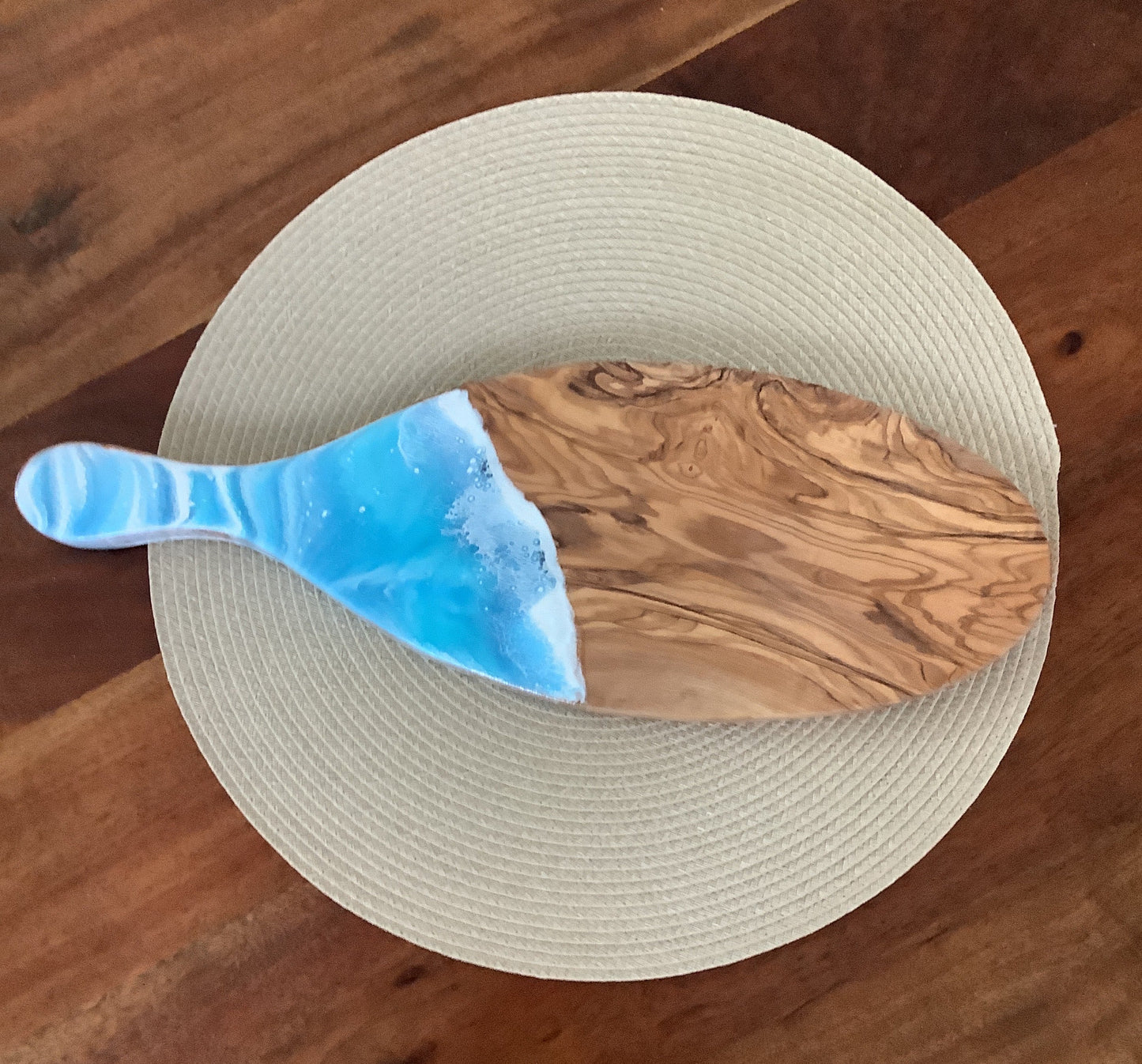 Olive Wood Oval Paddle Board