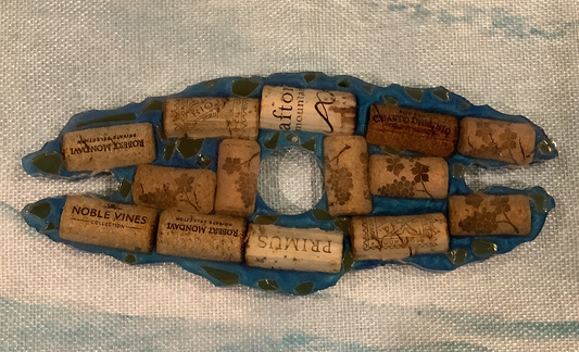 Wine Bottle and Glass Holder