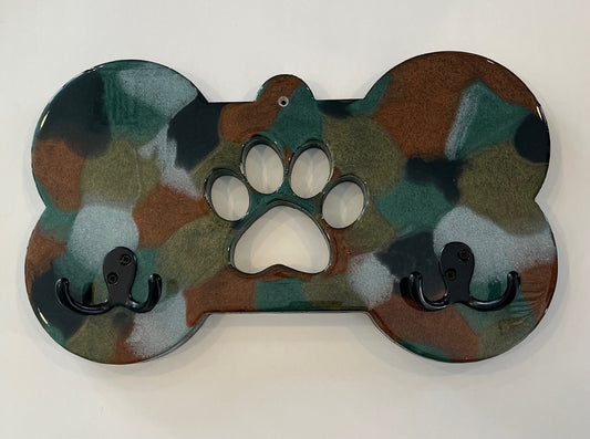 Dog Bone Leash Holder Camo Edition