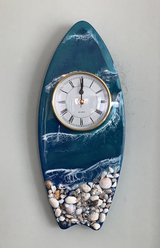 Surfboard Clock