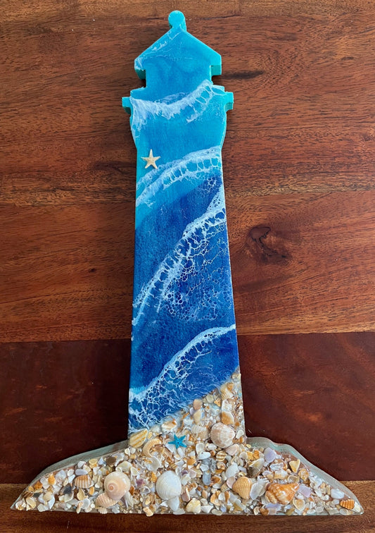 15-Inch Wooden Lighthouse